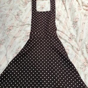 Elegant Black and White Polka Dot Mini Dress